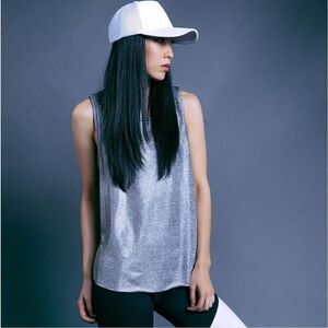 Koral Shimmer Cropped Muscle Tank Top